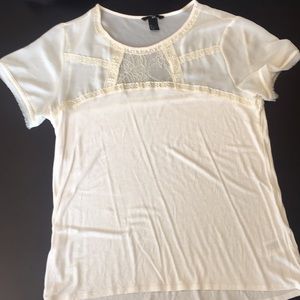 Stretchy and sheer  with lace